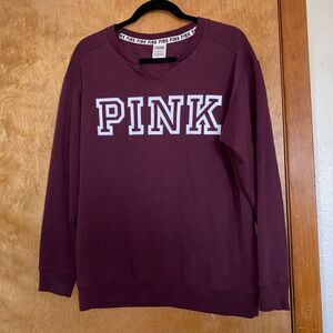 PINK Victoria’s Secret purple crew neck pullover sweater